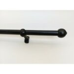 Tringle  rideaux en bois,  28 mm, kit tringle  rideaux complet avec embouts et supports, longueur ...