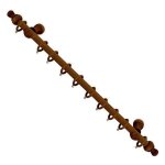 Riel chyc - tringle � rideau en bois compl�te 1, 20 m�tres x 12 mm. noyer