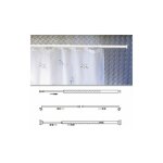 Barre pour rideau de douche extensible aluminium blanc 125 à 220 cm. Barre pour rideau de douche extensible aluminium blanc 125 à 220 cm.