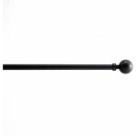 Acaza - tringle  rideau extensible de 90  170 cm - noir