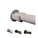 Tringle � rideaux fer forg� entre - murs, tringle penderie, couleur et longueur au choix � 20 mm + 2 ...