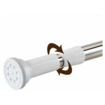 Tringle rideau sans percage, tringle de douche extensible, barre de douche, tringle a rideaux rxtensible ...