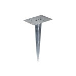 Trio - luminaires de jardin, piquet fixation borne de jardin gris en metal