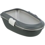 Trixie - bac a litire berto 39 x 22 x 59 cm grise pour chat