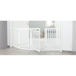 Trixie - barriere avec porte - 60 / 160 x 81 cm - blanc - pour chien