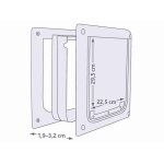 Trixie chati�re double sens blanc avec extension tunnel