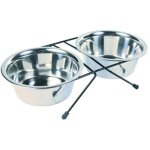 Trixie - gamelles bols en inox pour chien - support stand et fil - taille 15 cm 4011905248325