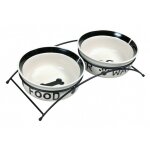 Trixie - 24641 un ensemble de bols en cramique sur pied 0, 6 l