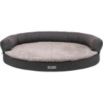 Vital sofa bendson, ovale 75 � 60 cm, gris fonc� / gris clair