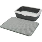 Trixie - tapis tamis pour bac  litire 40  55 cm noir ou gris pour chat