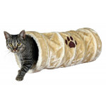 Trixie - tunnel de jeu, peluche beige  22  60 cm - chat