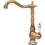 Trizeratop - robinet d'�vier 4 voies r�tro bronze 75833 wave