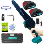 Trononneuse  batterie, trononneuse lectrique sans fil de 20, 3 cm 8', mini coupe - bois portable, ...