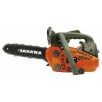 Sakawa - trononneuse moteur  essence 2 temps pe de 10 pouces + huile de chane trononneuse