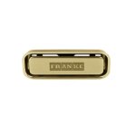 Franke ? trop plein rectangulaire ? coloris reflet d'or ? rev�tement pvd f - inox ? compatible �viers ...