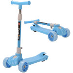 Trottinette enfant 3 roues dbutante avec roues lumineuses, 3 hauteurs rglables, scooter pliable cadeau ...
