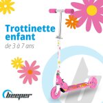 Trottinette enfant couleur - flower - beeper Trottinette enfant couleur - flower - beeper