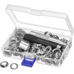 Trousse  ?illets outils 12mm metal ensembles oeillets 100 set kit de grommets eyelets kit pour toile ...
