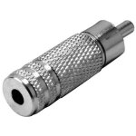 Adaptateur jack cinch - rca m�le - jack femelle 3. 5 mm mono nombre de p�les:2 1 pc(s) s306731 - tru ...