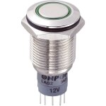 Bouton - poussoir antivandalisme tru components las2gqf - 11e / g / 12v / n / p 701870 250 v / ac 3 a ...
