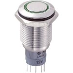 Bouton - poussoir antivandalisme tru components las2gqf - 11e / g / 12v / s / p 701907 250 v / ac 3 a ...