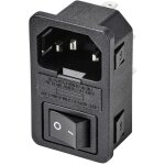 Tru components - tc - 10088420 connectique pour appareils r�frig�rants c14 embase m�le verticale nombre ...