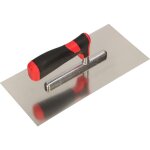 Truelle de lissage en acier inoxydable sans denture 270 x 128 mm pour pose de carrelage, disque de lissage, ...