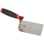Truelle de maonnerie en acier inoxydable 128 mm x 80 mm avec poigne en caoutchouc truelle de nettoyage ...