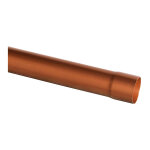 First plast - tube de descente gouttire 25 - 80 aspect cuivre 3 m