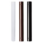 Tube maill pour poles, diamtre 100 mm, longueur 10 cm, couleur marron.