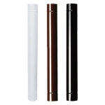 Tube �maill� pour po�les, diam�tre 100 mm, longueur 10 cm, couleur marron.