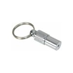 Tube porte nom en mtal 'chat & chien' 3cm argent