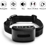 Start - tug collier anti - aboiement rechargeable rglable avec boutons sur le devant de l'appareil, ...
