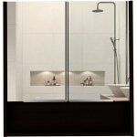 Tuhome concept - armoire � pharmacie jasper avec deux portes et chaque porte avec un miroir � l'ext�rieur. ...