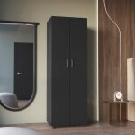 Tuhome concept - meuble garde - manger cyrus en m�lamin� avec 3 �tag�res