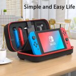 Tui de transport compatible avec nintendo switch / oled - convient pour joycon et adaptateur secteur, ...