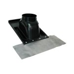 Tuile de sortie de chemine flexible pour toits en pente tegola usc. caminoxinclinati 80