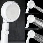 Tumalagia - douche d'arr�t d'eau � un bouton, pommeau de douche sous pression (blanc)