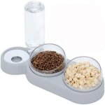 Gamelle chat surleve set double gamelle chat anti vomissement gamelle chaton incline nourriture humide ...