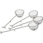 77924 lot de 4 passoires  fondue, acier inoxydable