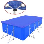 Tuserxln - couverture de piscine bche de piscine bche de protection pe rectangulaire 90 g / sqm 400 ...