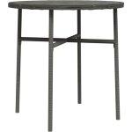 Tuserxln - inlife table à thé gris 45 cm résine tressée Tuserxln - inlife table à thé gris 45 cm résine tressée