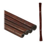 Tuteur � tomates, lot de 25, pratique et d�coratif, hauteur : 105 cm, pour le jardin, marron fonc� - ...