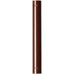 Tuttacasa - tuyau de poele 14x100 cm en acier porcelaine marron pour poeles a' bois