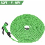 Haloyo ? tuyau d'arrosage r�tractable 15m ? double couche en latex extensible ? 7 types de pulv�risation ...