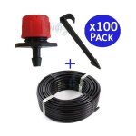 Suinga - tuyau d'arrosage goutte à goutte 16 mm 100 m + 100 goutteurs réglables 0 à 70 litres / heure ... Suinga - tuyau d'arrosage goutte à goutte 16 mm 100 m + 100 goutteurs réglables 0 à 70 litres / heure ...