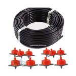 Suinga - tuyau d'arrosage goutte � goutte 16 mm 100 m�tres + 100 goutteur � compensation automatique ...