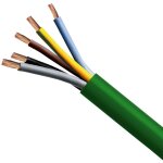 Tuyau de c�ble �lectrique 5x4 mm� sans halog�ne rz1 - k (as) 3 m