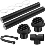 Tuyau de chauffage de voiture de 75 mm, tuyau chauffant, tube de chauffage de stationnement, tuyau d'�chappeme ...