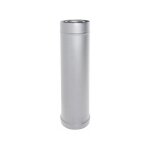 Tuyau coaxial en acier inoxydable element droit d. 80 / 130 1 m poele a granules ce fabrique en italie ...